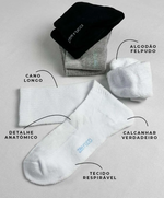 Kit 3 pares meias - Cano alto