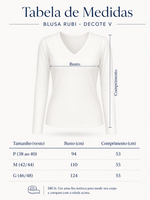 Blusa Rubi - Decote V