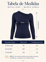 Blusa Zuri - Manga longa