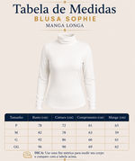 Blusa Sophie - Manga longa 