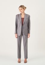 Blazer Emilia Cinza Poliviscose 