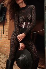 LEGGING FIERCE LACE PRETA | FIERCE LACE LEGGINGS BLACK