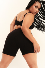 SHORT KI CANELADO PRETO