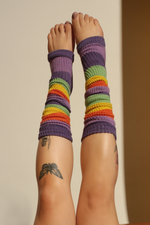 PERNEIRA CANELADA OZ | STRIPPED OZ RIBBED LEGWARMER