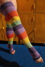 PERNEIRA CANELADA OZ | STRIPPED OZ RIBBED LEGWARMER
