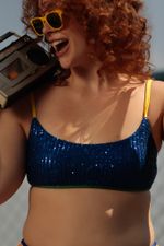 TOP VENTO PAETÊ GINGA | VENTO SEQUIN GINGA TOP
