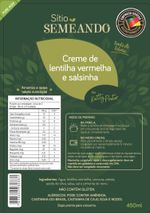 Creme De Lentilha Vermelha (Entregue em Porto Alegre e região)