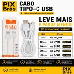 Cabo Tipo C USB - 1 Metro H'MASTOM H77-3
