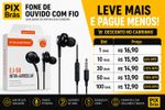 Fone de Ouvido com Fio - H'MASTON