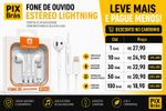 Fone de Ouvido Lightning Apple - H'MASTON  RB03