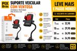 Suporte Veicular Pressão Vidro - H'MASTOM CJ-13