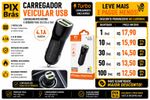 Carregador Veicular USB - H'MASTOM L10-4