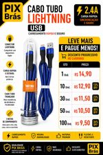 Cabo Tubo Lightning USB