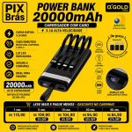 POWER BANK PORTÁTIL - GOLD BTE-05