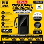 POWER BANK PORTÁTIL - ESPADA BTE-46E