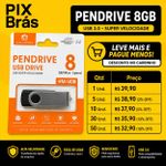PENDRIVE 8G - H'MASTOM HM-U08