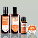 Quarteto Shampoo, Balm, Óleo e Cera - Light My Fire