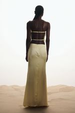 Vestido Tomara que Caia Cetim Butteryellow - SOL BRAND X THAISE JURIATTI