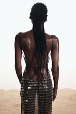 Vestido Longo Maxi Paetê Marrom | Brown Maxi Sequin Long Dress