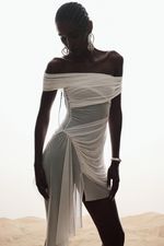 Vestido Tule Sky Off White | Off-White Sky Tulle Dress