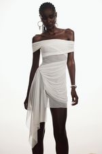 Vestido Tule Sky Off White | Off-White Sky Tulle Dress