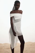 Vestido Tule Sky Off White | Off-White Sky Tulle Dress