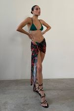 Mini Pareô Tule Tropical Green | Tropical Green Mini Pareo