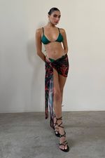 Mini Pareô Tule Tropical Green | Tropical Green Mini Pareo