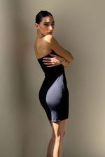 Vestido Under Tomara-que-caia Preto | Under Strapless Black Dress