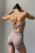 Short Under Cintura Alta Nude | High-Waist Under Shorts Nude