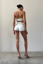 Short Under Cintura Alta Off White | High-Waist Under Shorts Off-White