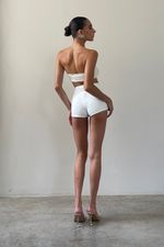 Short Under Cintura Alta Off White | High-Waist Under Shorts Off-White