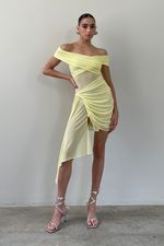 Vestido Tule Sky Amarelo | Yellow Sky Tulle Dress