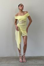 Vestido Tule Sky Amarelo | Yellow Sky Tulle Dress