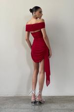 Vestido Tule Sky Vermelho | Red Sky Tulle Dress