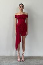 Vestido Tule Sky Vermelho | Red Sky Tulle Dress
