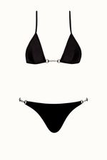 Calcinha Chain Preta | Chain Black Bikini Bottom