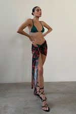 Calcinha Chain Esmeralda | Chain Emerald Bikini Bottom