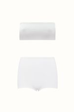 Short Under Cintura Alta Off White | High-Waist Under Shorts Off-White