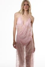 Vestido Cris Renda Rosa Giz | Cris Chalk Pink Lace Dress