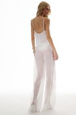 Calça Dara Renda Off White | Dara Off-White Pants
