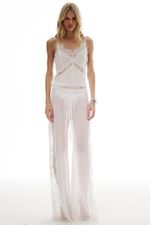 Calça Dara Renda Off White | Dara Off-White Pants