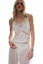 Blusa Dara Renda Off White | Dara Off-White Top