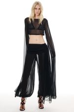 Cropped Ava Preto | Ava Black Cropped Top