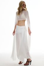 Cropped Ava Off White | Ava Off-White Cropped Top