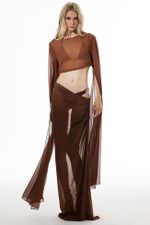 Cropped Ava Marrom | Ava Brown Cropped Top