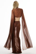 Cropped Ava Marrom | Ava Brown Cropped Top