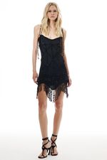Vestido Kiara  Bordado Preto | Kiara Black Dress