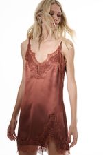 Vestido Duna Renda Bronze | Duna Bronze Dress