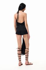 Blusa Nó Preta | Black Knot Top